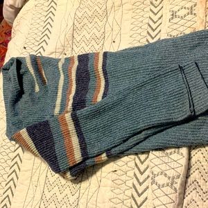 Blue striped lightweight sweater